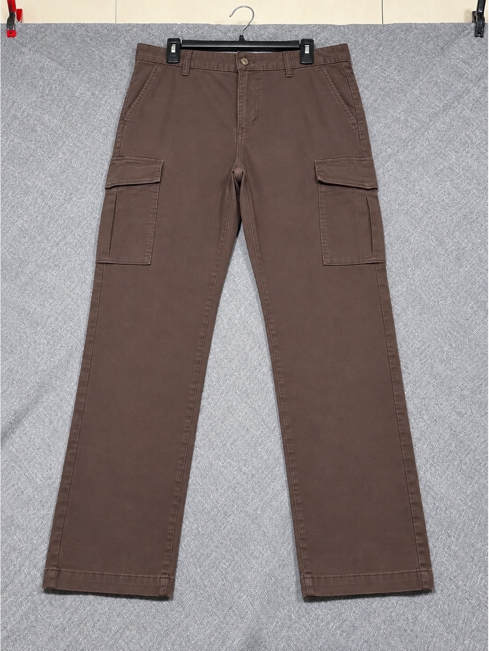 Old Navy Men's Straight Brown Cargo Pants Size 34x30